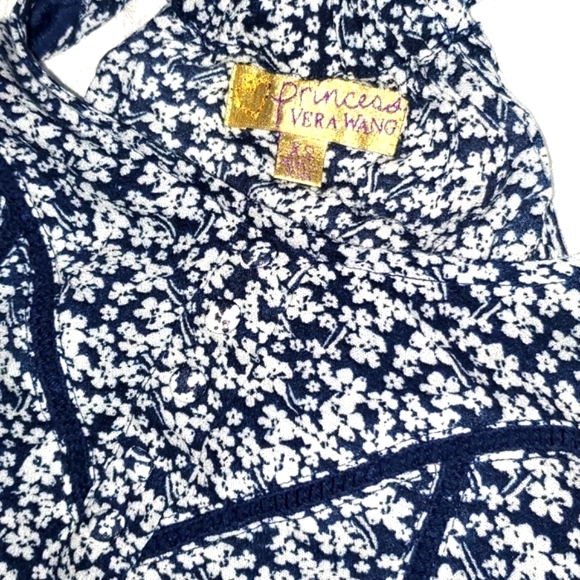 Princess Vera Wang Blue Floral Tank Top | XS - Picture 2 of 3